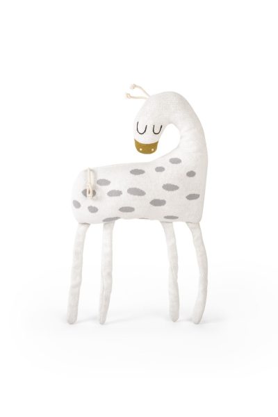 giraffe knitted jacquard cotton toy