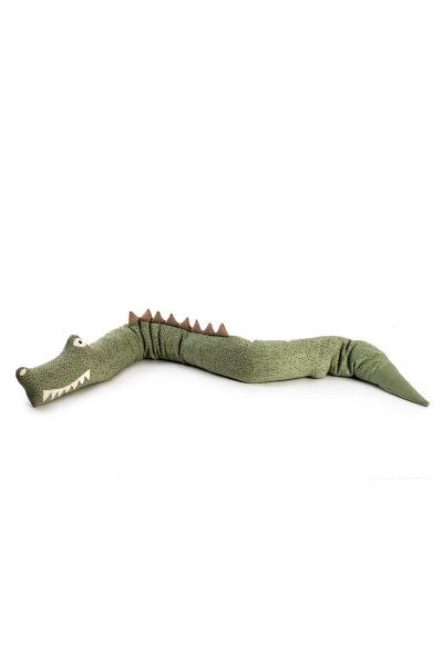 dziana bawełniana żakardowa zabawka poduszka przytulanka krokodyl